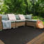 Doering Solid Colour Hand Woven Indoor / Outdoor Area Rug-1376174688
