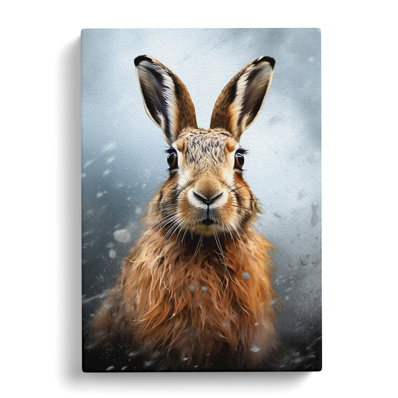 Hare Digital Art No.2 - Wrapped Canvas, 50cm H x 35cm W x 3cm D