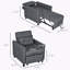 Fauteuil-lit convertible avec dossier réglable