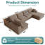 Canapé modulaire 135,4 po Cloud Couch-129468540