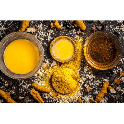 Close Up Of Ingredients Of Ayurvedic Treatment by Mirzamlk - Wrapped Canvas Print