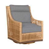 Outdoor Peninsula Gliding Wicker/Rattan Chair with Cushions