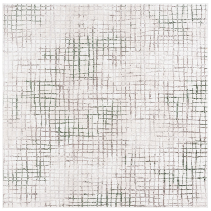 Bromville Performance Abstract Rug, Round 6'7"