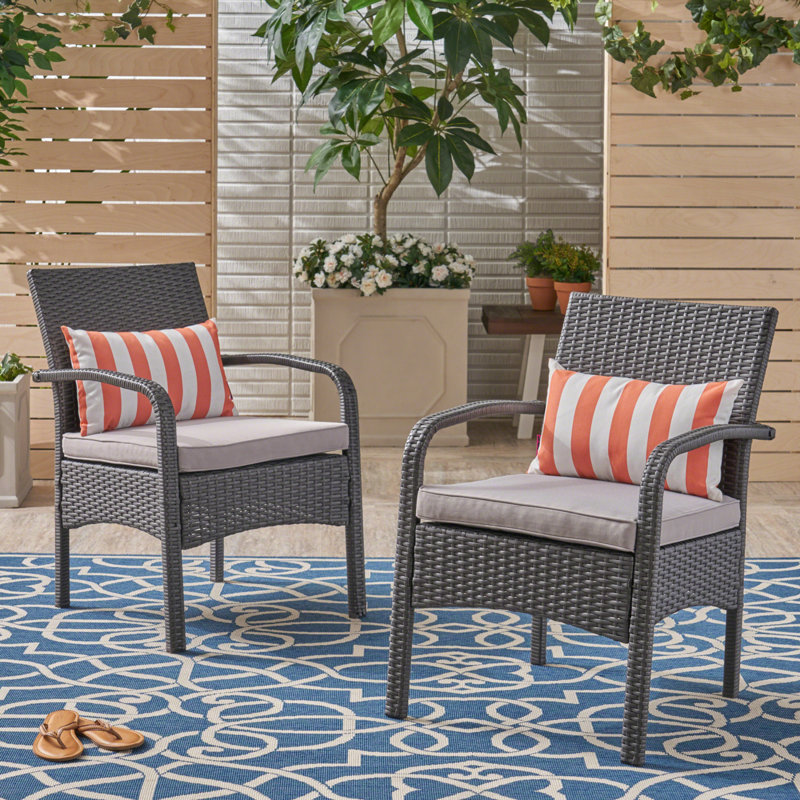 CORDOBA KD WICKER CHAIR, Gray