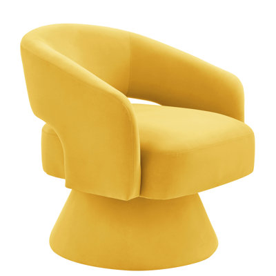 Fauteuil pivotant en velours Jefferson Modern