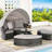 Outdoor Patio Daybed Furniture, Weather Cushions, Table, For Leisure , Material, Large Seat Table Backyard-1756791103