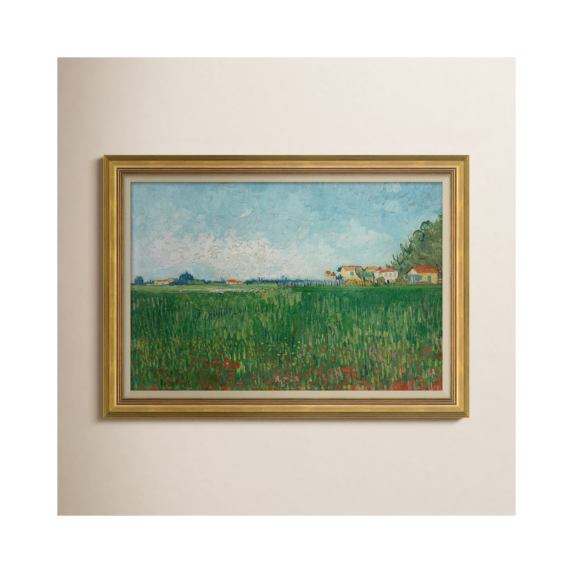 French Farm by Vincent Van Gogh