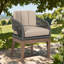 Chaises de patio en bois durable, conception en eucalyptus résistant aux intempéries pour une utilisation extérieure
