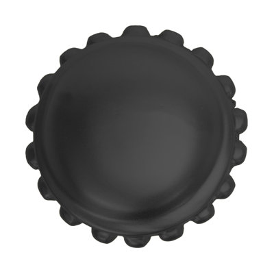 Classic/Beaded large oval knob with beaded rim  in finish Oil Rub Bronze