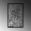 Élégant accessoire mural décoratif en métal, noir, 15,7 po x 24,4 po | Fabrication 100% métal, épaisseur: 0,06 po | Conception durable et élégante, parfaite pour la décoration intérieure et les intérieurs modernes
