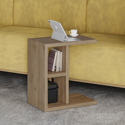 Giao Modern C-Shaped End Table for Living Room and Bedroom
