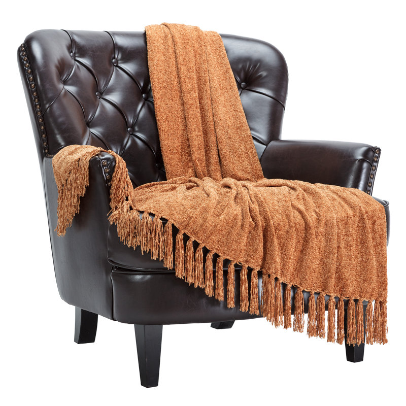  Couverture en chenille veloutée, Citrouille