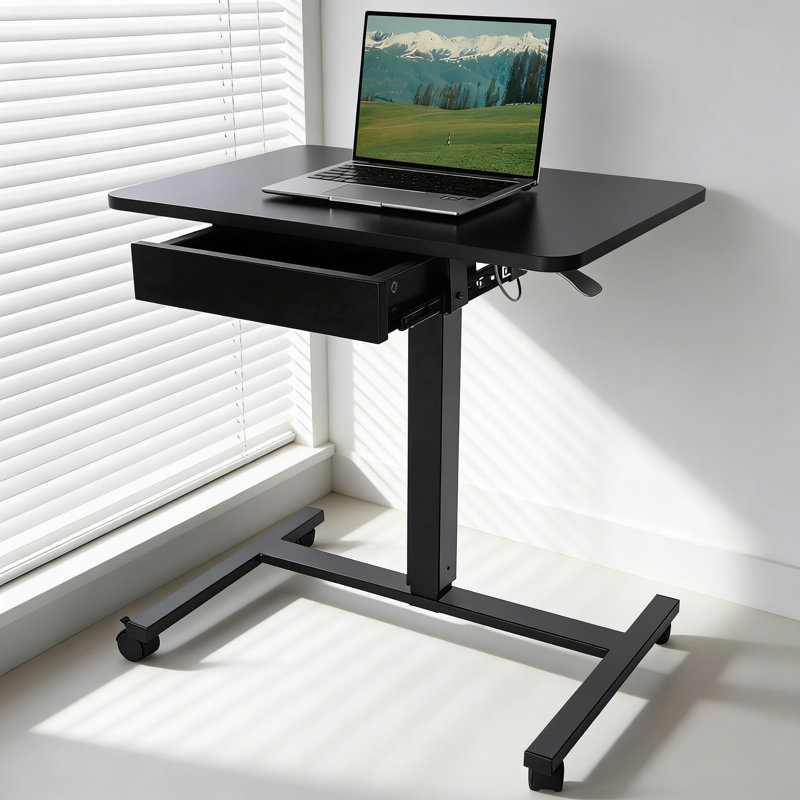 Adjustable Computer Desk, Black
