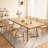 Modern Burlywood Rectangular Solid Wood Dining Table-903788635