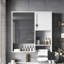 Armoire à pharmacie murale moderne avec miroir, 29 po x 28 po, rangement mural pour salle de bain, économiseur d'espace au-dessus de la toilette avec barre à serviettes | Idée de cadeau-2141692321