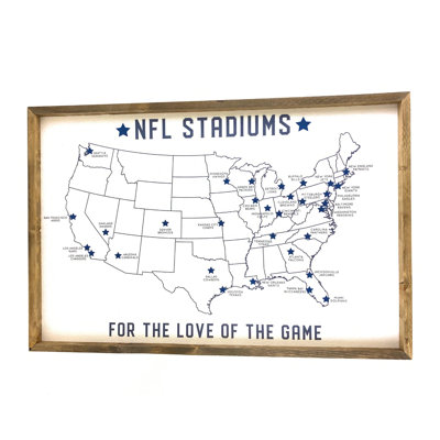 Carte du stade de la NFL