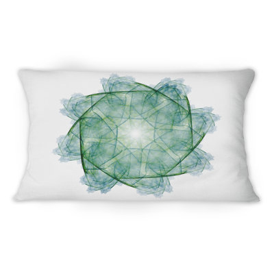 Coussin Fractal Flower Green - Bohemian