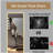 65x21 inch full-length mirror with light, full-length mirror wall hung, suitable for bedroom, dimming, and 3-color lighting