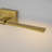 Modern Brass LED Bath Sconce with With PC Flat Shade