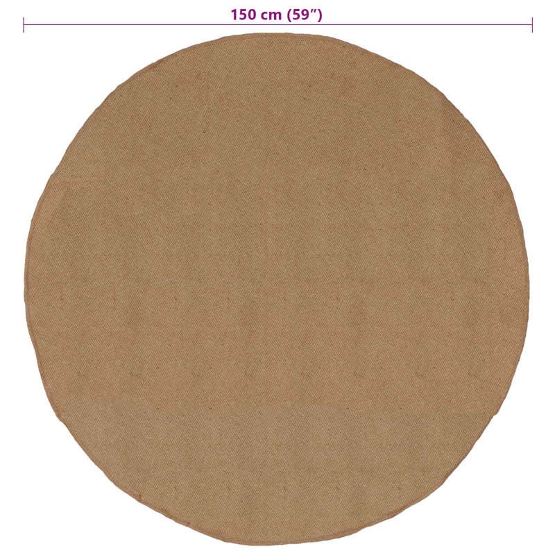 Hand Braided Area Rug, Round 150cm