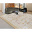 Tapis ivoire et doré noué à la main de haute qualité