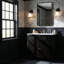 Celine 32 po W Meuble-lavabo en marbre brun café antique-867810812