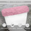 Couvercle de réservoir de toilette 100% coton en peluche avec ajustement élastique, décor décoratif doux pour salle de bain, 10 po x 22 po-309287419