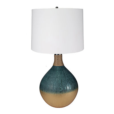Lampe de table en verre