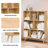 31.5" Bookcase Sideboard Storage Shelf 3-Shelf 8-Module with 4 Solid Wood Legs-191981091