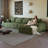 135" Cloud Sectional Couch with L-Shape Chaise