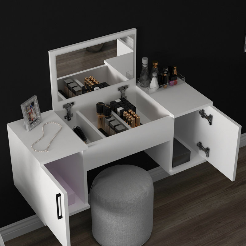 Makeup Vanity with Mirror Eleftherakos