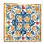 Toile avec cadre flottant or