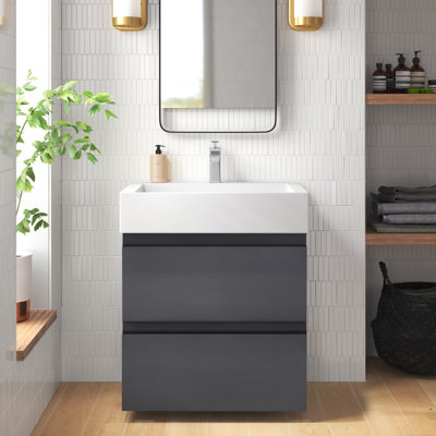 Babajide Bathroom Vanity with Acrylic Top