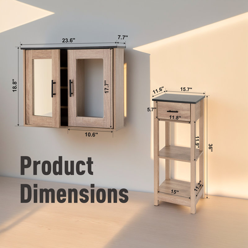 Navion Bathroom Storage Furniture Set