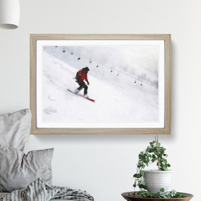Snowboarding - Picture Frame Graphic Art
