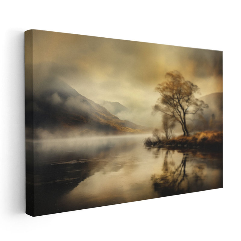 Cloudy Lake Dream, 20" H x 30" W