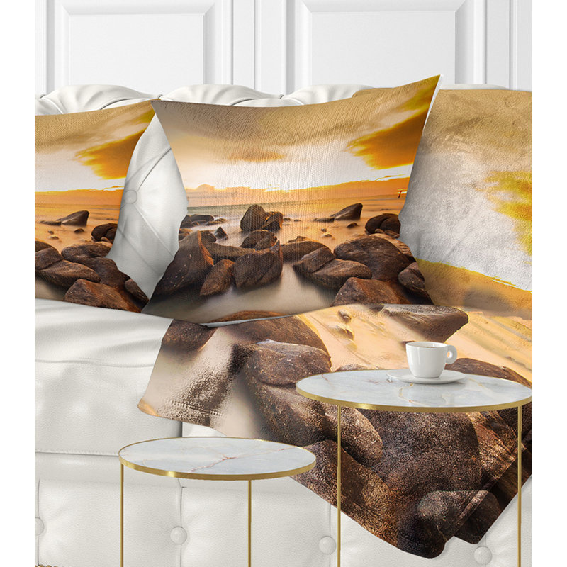 Oreiller de plage Seashore, 12 po x 20 po, Rectangle