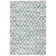Melange Diamond Blue Machine Washable Rug