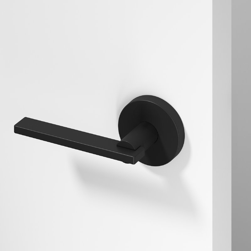 Valli Single Dummy Door Lever Modern Concealed Design Non-Turning for (Closet, Pantry or Hallway) – Sleek Minimalist Style in Matte Black