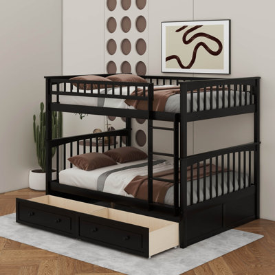 Full Over Full Bunk Bed With Drawers
