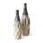 Modern Two-Tone Colour  With Geometric Faceted Ceramic Table Vases