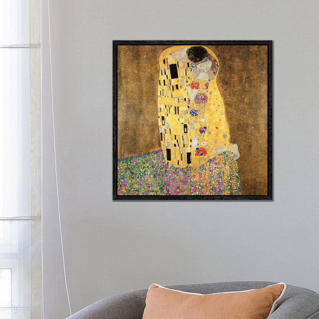 'The Kiss' by Graffi*Tee Studios - Wrapped Canvas Painting Print