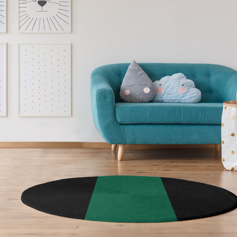 Chenille Indoor Rug, Round 5'