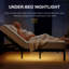 Base de lit réglable avec tête de massage et pied incliné, télécommande sans fil simple de taille XL, deux types de ports USB: Type-A et Type-C, veilleuse à DEL, 4 pieds réglables en hauteur