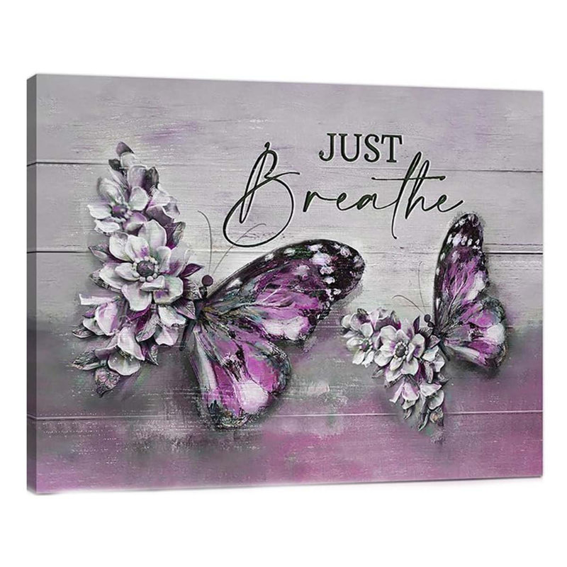 Wrapped Canvas Print, Pink