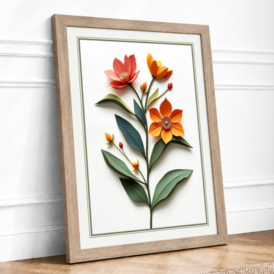 Flowering Stem Study Botanical - Framed Print