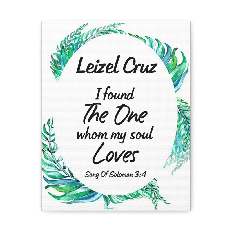Soulmate Song of Solomon 1 Piece Wall Art on Canvas, 30cm H x 24cm W x 1.25cm D
