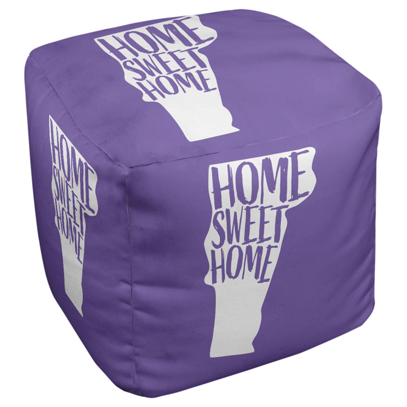 Repose-pieds à cubes vermont the home, Mauve