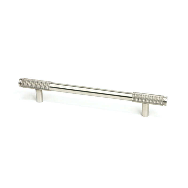 Polished Nickel Half Brompton Pull Handle - Large, 16 cm, Satin Stainless Steel