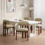 Chaise rembourrée en bois massif avec dossier ergonomique rembourré-1992690912